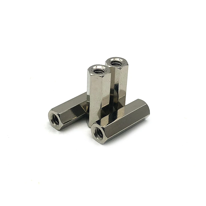 Factory wholesale M1.6 M2 M2.5 M3 M4 M5 M6 Stainless Steel Long Hex Coupling Nut Standoff Spacers