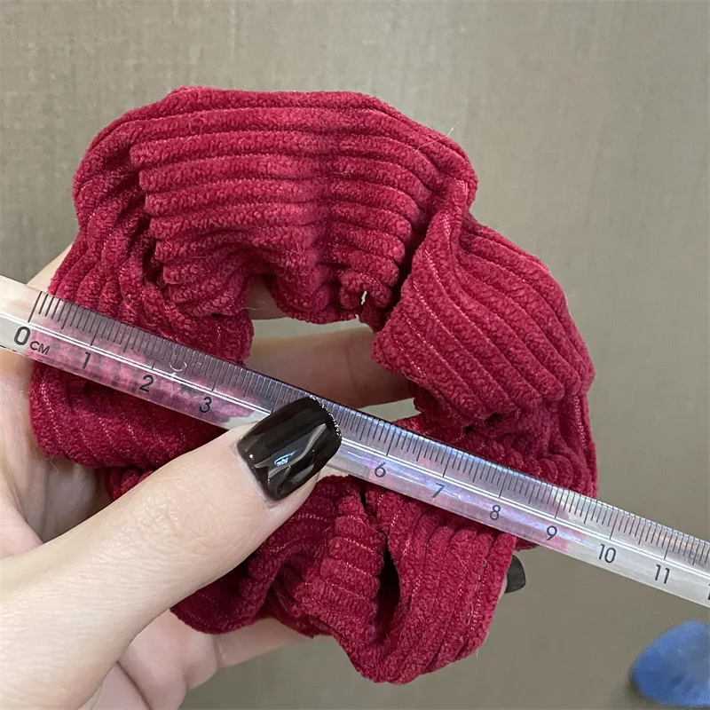 Резинки для волос из вельветовой ткани классические эластичные толстые резинки мягкие веревки аксессуары конского хвоста