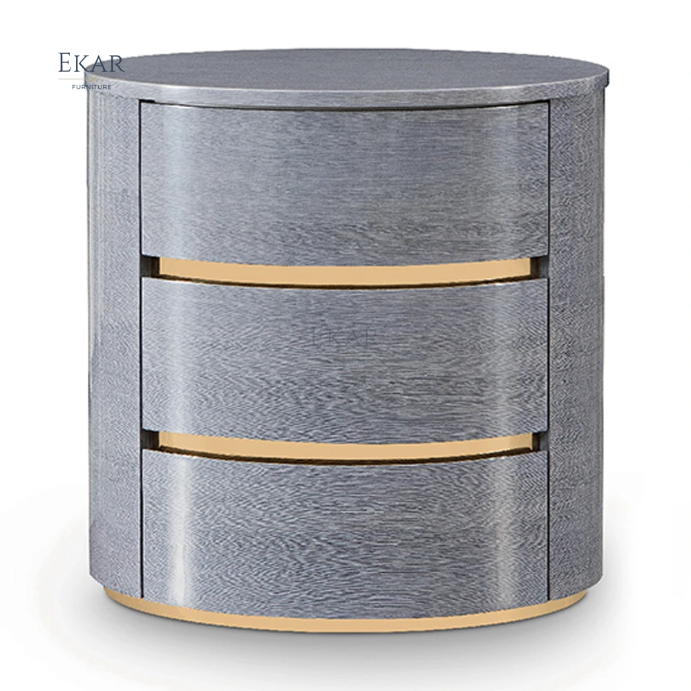 Crystal Steel Nightstand: Modern Elegance for Your Bedroom