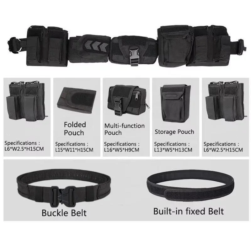 Hiking Training Quick-release Buckle Hunting Tactics Duty Security High Density Material Traffic Tactical Wear-resistant Belt