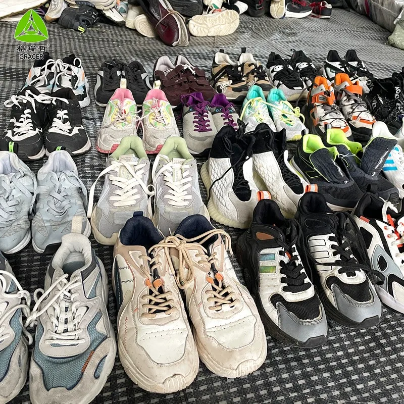 Original Bulk Sports Mixed Second Hand Shoe Stock Branded Used Shoes ...