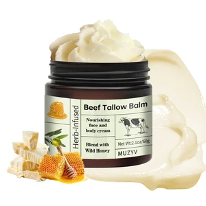Natural Organic Tallow Balm Honey Unscented Vegan Face Cream for Body Care Herbal Home Use Lotion Vegan Body Lotion Honey Balm