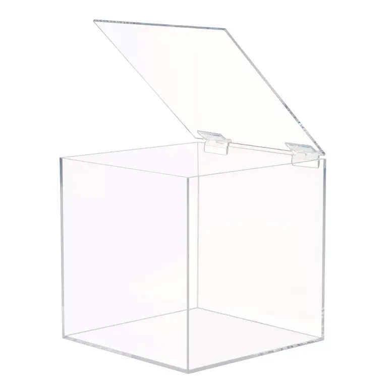 Wholesale Custom Square Acrylic Box Storage Stackable Cubes Transparent