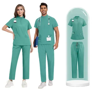 Customized Medical Women's Nursing Scrub Sets Hospital Uniform Tops and Pants Wholesale for Nurses uniforme de enfermera