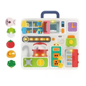 New Hot Little Chef Busy Board Children Unlock Simulation Kitchen Baby Enlightenment Thinking Training Early Education Toys