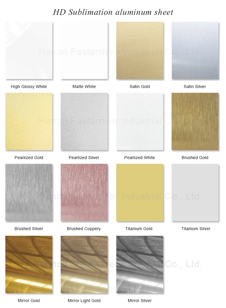 Customized Size HD Metal Print Plate Aluminium Sublimation Metal Sheet