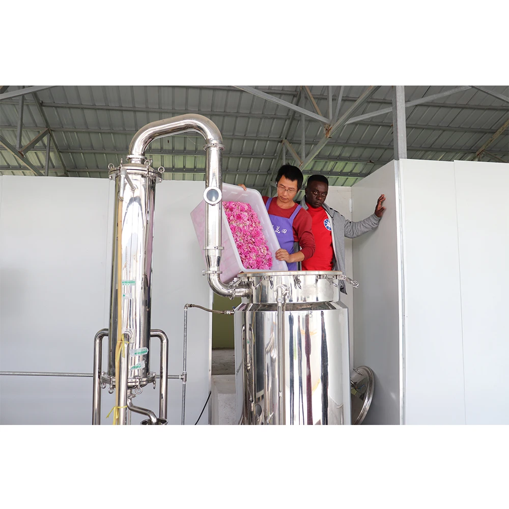 
Аппарат для извлечения эфирного масла розы, 300 л, Высококачественная дистилляционная установка эфирного масла фиолетового фенхеля 