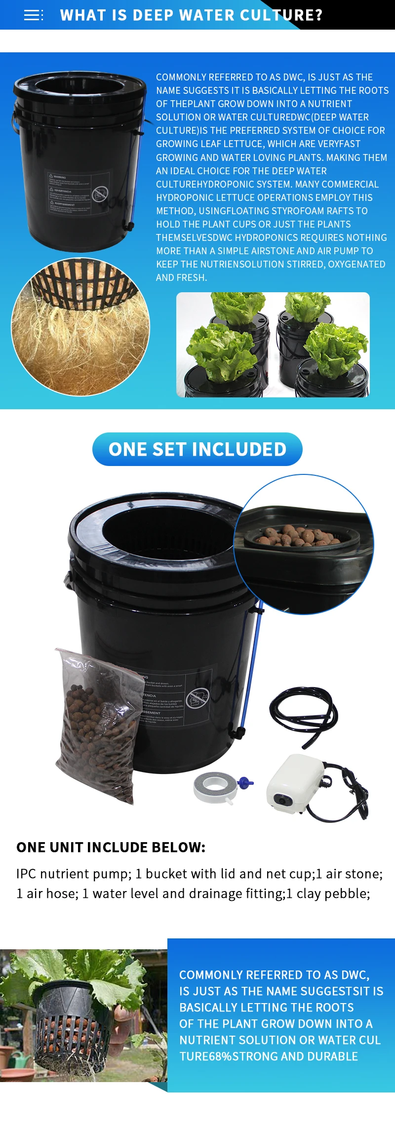 5 Gallon Dwc Bucket Hydroponic System Hydroponic Container Buy Dwc