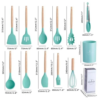 Good quality wholesale kitchen utensils kitchen accessories cooking tools holder storage kitchen tool set rack stand