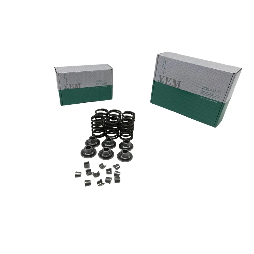 3T75HL Valve Spring Kit Spring Seat & Retainer for Yanmar Replacement Engine Parts