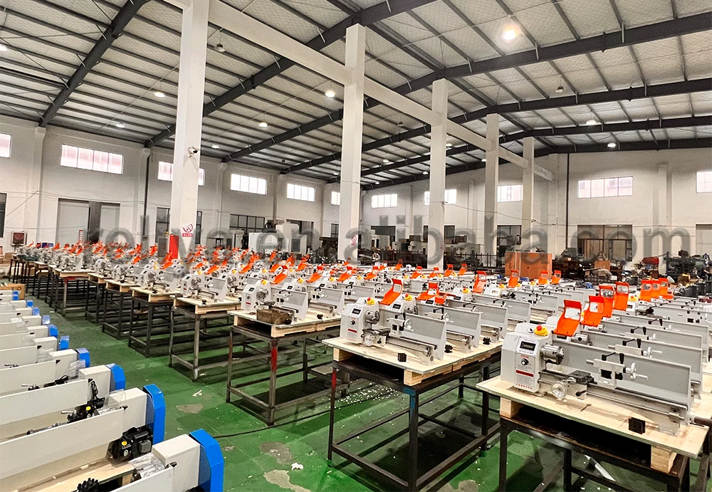 350mm Mini Metal Lathe Cj18 550w Digital Screen Metal Gears Variable