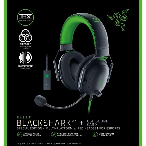 ヘッドホン Razer BlackShark V2 + USB Sound Card Amazon.co.jp: Razer BlackShark V2 RZ04-03230100-R3M1 Gaming