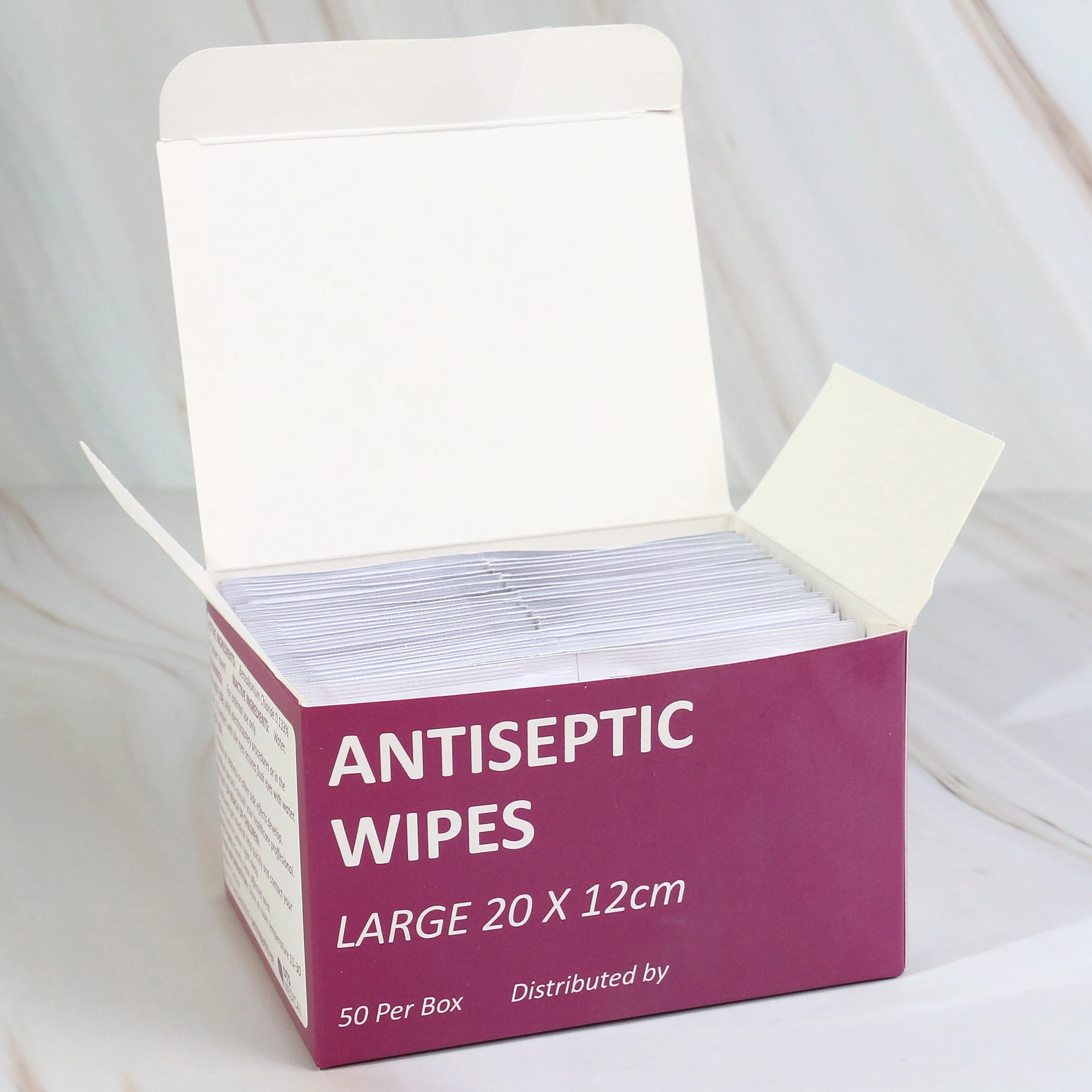 Custom Design Antiseptic Wipes Individually Wrapped Wet Wipes Large