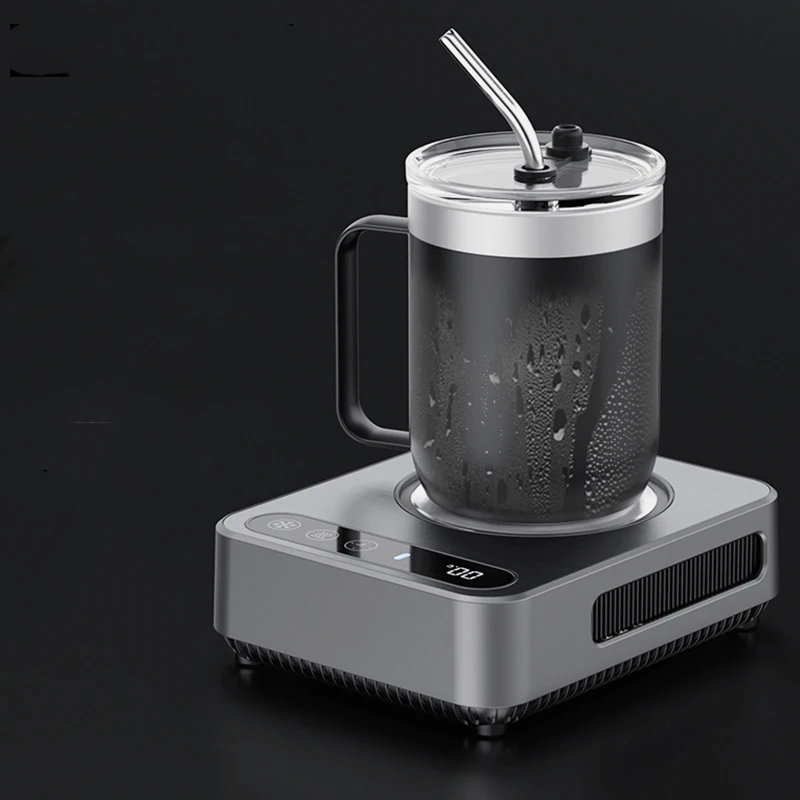 Desktop Electric Drink Cooling Heating Pad with LED Display Fast Beverage Chiller Heater for Milk Tea Beer Office Home Use 3
