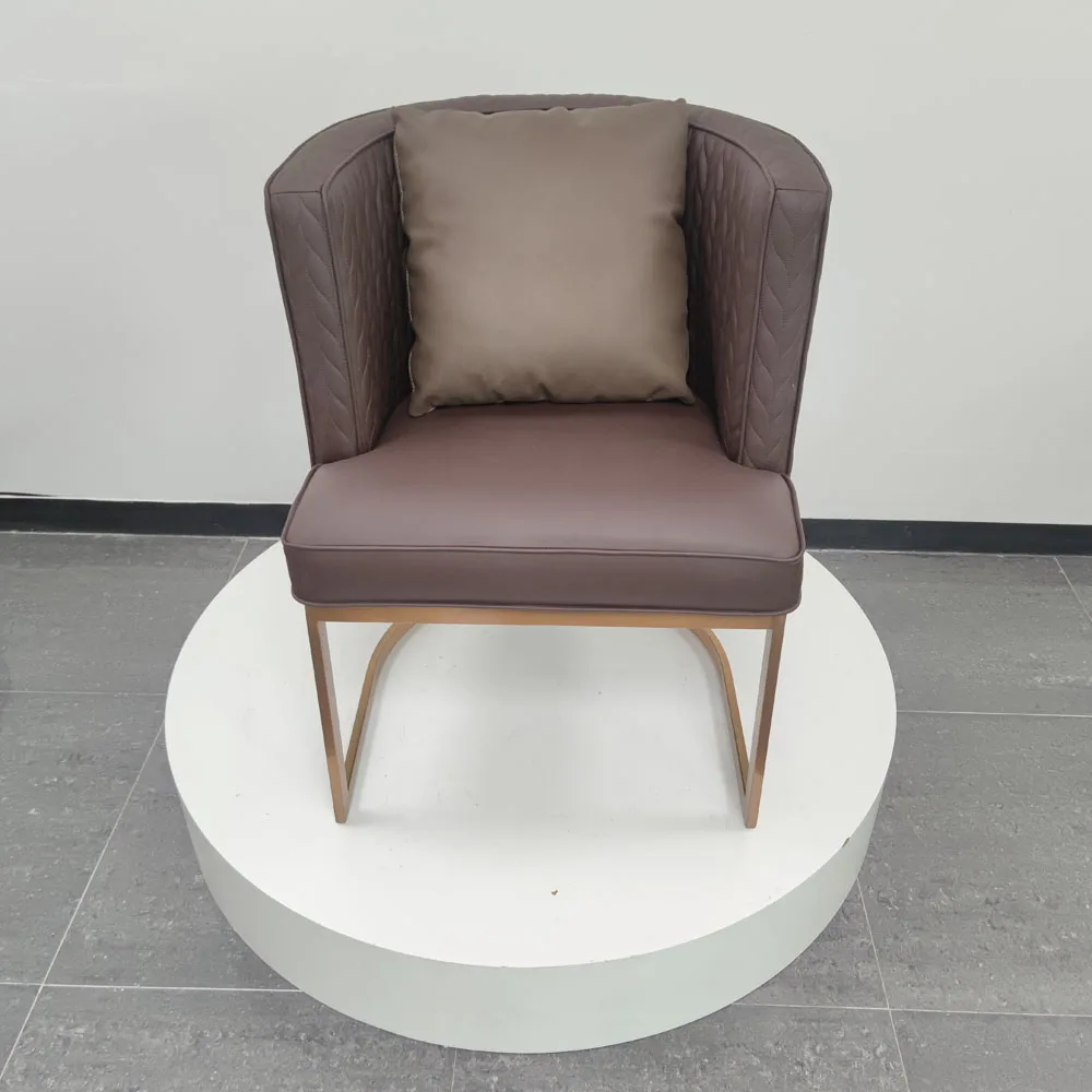 European Design Salon Furniture Modern Velvet Dining Upholstery Fabric Nail Chairs