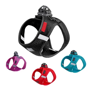 Fishpriness Custom Purple Pet Harness Set-Reflective Polyester Collars and Leashes for Dogs