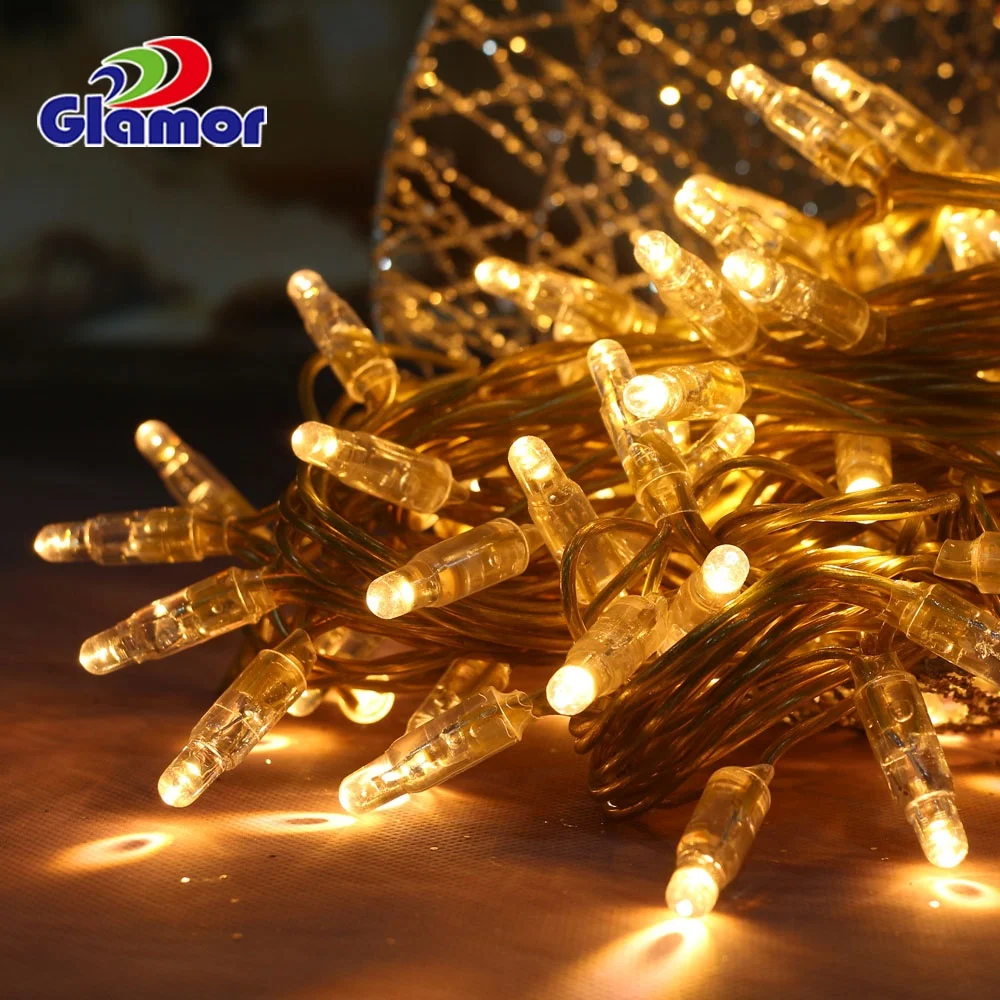 230V LED String Lights PVC Cable Christmas Event Party Decoration Lighting for Holiday