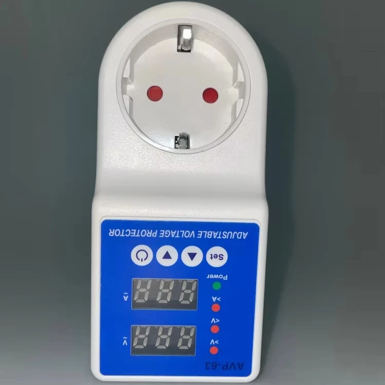 European Voltage Stabilizer 220V  Dual Socket Surge Guard for Refrigerator, Television & Devices