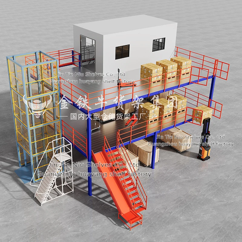 Складской мансардный Лофт тканевые стеллажи для