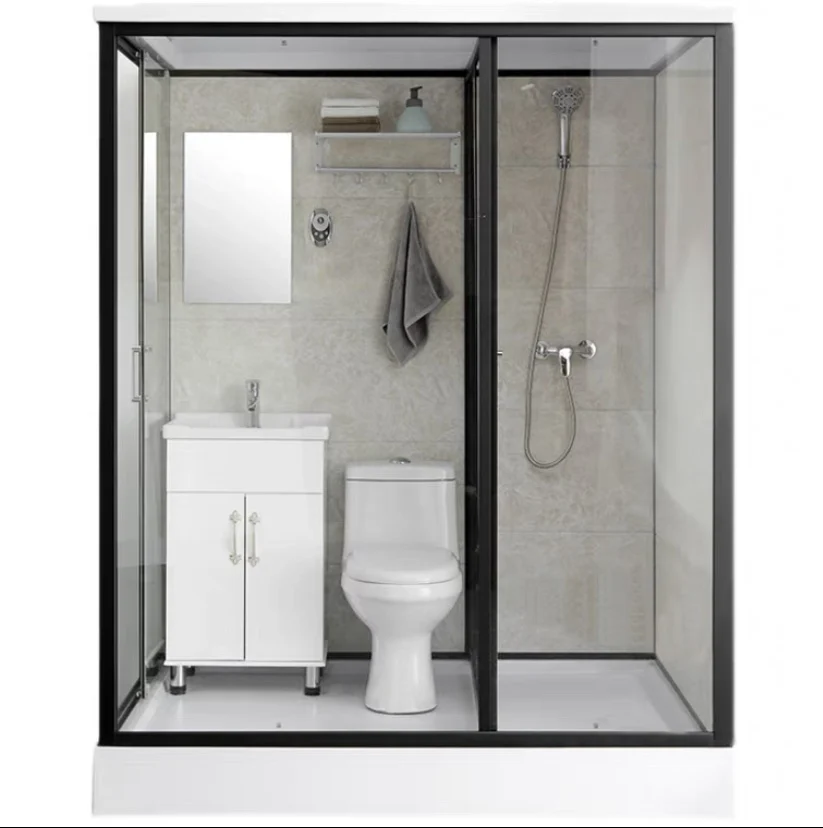 Bathroom Unit Prefabricated Shower With Wc Toilet Integral Bathroom