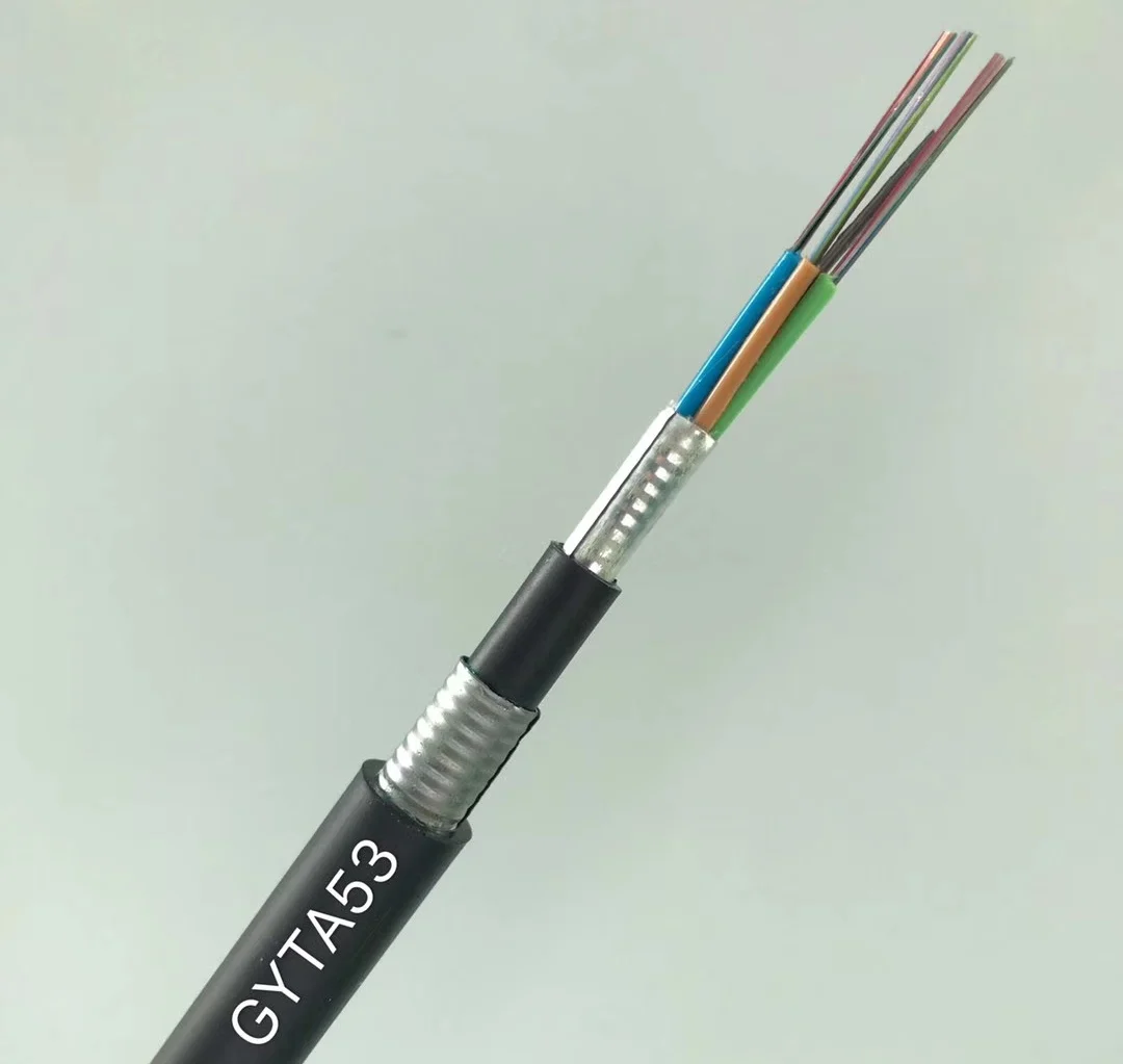Direct Buried Steel Tape Armored 12 96 Core Fiber Optic Cable Price Per