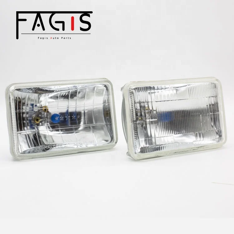 5 Inch Square Sealed Beam with Halogen Bulb H6001 H4652   Warm White Auto Headlamp