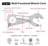 11-in-1 Wrench Shape Card Tool