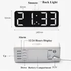 White for Kids Bedrooms Small Digital Clock Backlight 3 Adjustable Volumes Alarm Clock