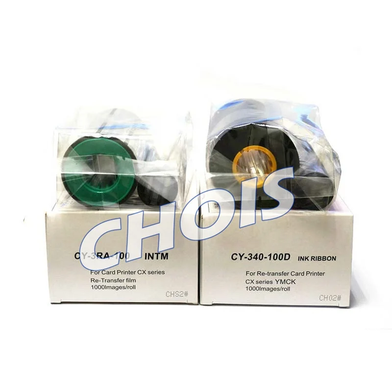 カードプリンター CY-340-100 フィルムリボン CY-3RA-100 Original-JVC-Card-Printer-CY-