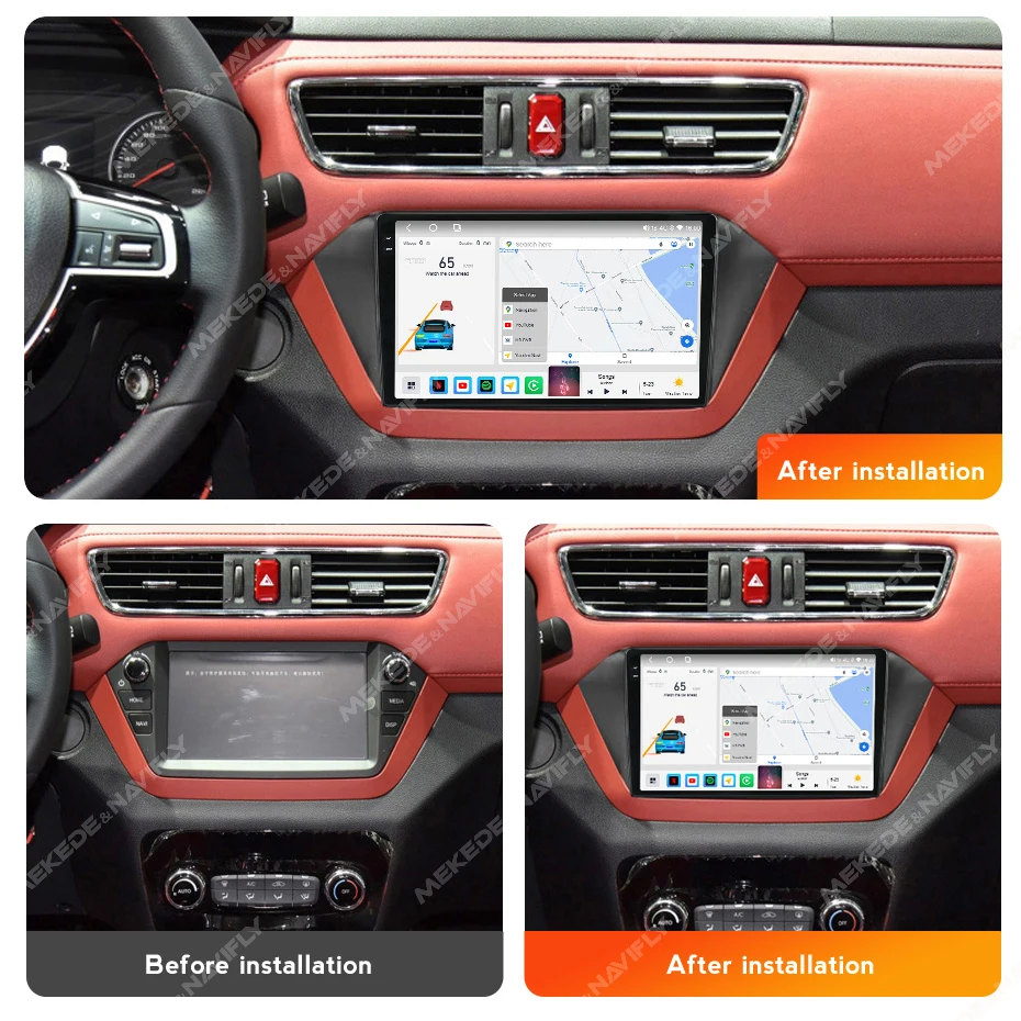 MEKEDE M6 3D Android Car 360 Camera 4G LTE WiFi 8+256G Video for JAC S2 2015-2018 Touch Screen 2000*1200 Resolution