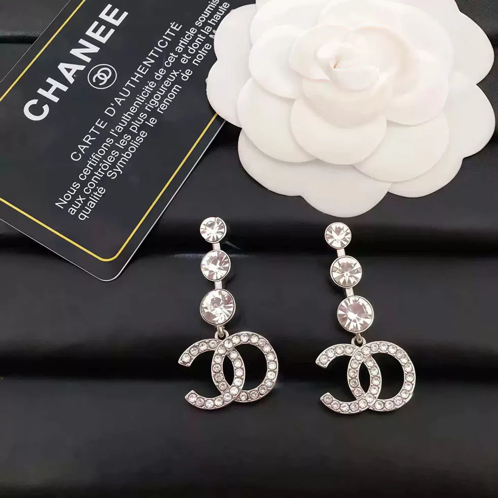 Stainless Steel Diamond Flower Jewelry Set
