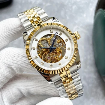 Luxury Private Label Watches OEM Brand Automatic Mechanical Watches Men Wrist Mechanical For Men