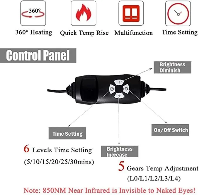Infrared Light Therapy Devices Belt Wrap Red Light Therapy Belt for Body