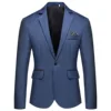 Veste de costume bleu roi
