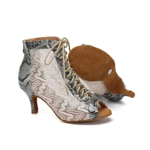 Women's Adult High-Heeled Jazz Boots Soft-Soled Comfortable Latin Dance Boots Indoor Party Performance Boots