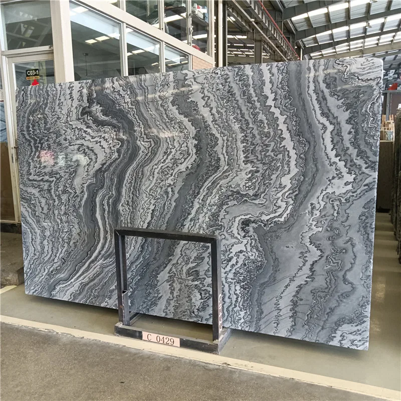 product high quality grey blue marble floor tiles natural french blue shadow marble slabs for interior wall design-1