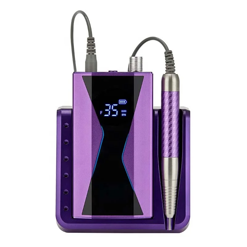 AT-NDB-181 آلة عناية بالأظافر عالية الجودة 60 واط 6000 ملي أمبير في الساعة، جهاز كهربائي احترافي لتنعيم الأظافر