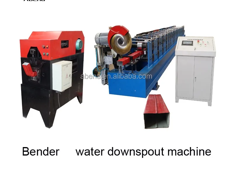 Metal Drain Pipe Downspout Roll Forming Machine/ Rainspout Elbow Making