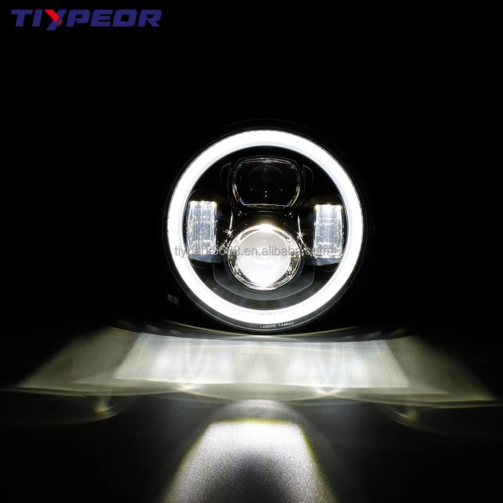 product tiypeor dot e mark 7 inch led headlight for land rover defender 90 110 lighting system accessories for motorcycle headlight-8