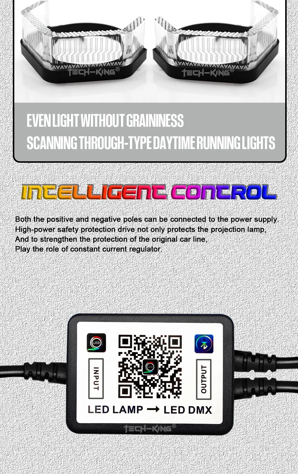 Hot Sale 3.0inch Angel Eye Car Bulbs WRGB Three-Colour Daytime Running Light Daily Running Light 12V Fit Headlight Modify