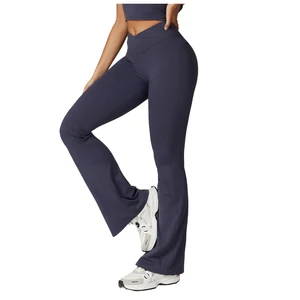 Customized Logo Eco-friendly Quick Drying Yoga Long Pants Outdoor Casual Gym Fitness Sports Active Wear Breathable Yoga Pants