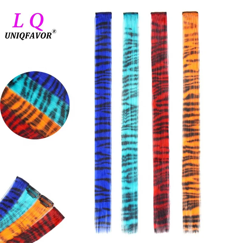 Custom Printed Hair Clips - Party Highlight Ombre Rainbow display picture 2