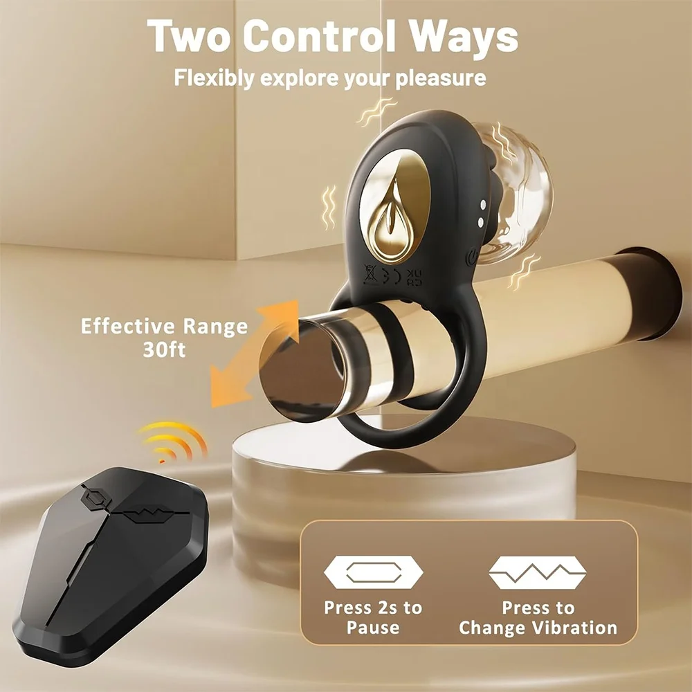 New Arrival Vibrating Cock Rings for Men Wireless Remote Control Vibrating Cock Ring Powerful Vibrating Cock Ring