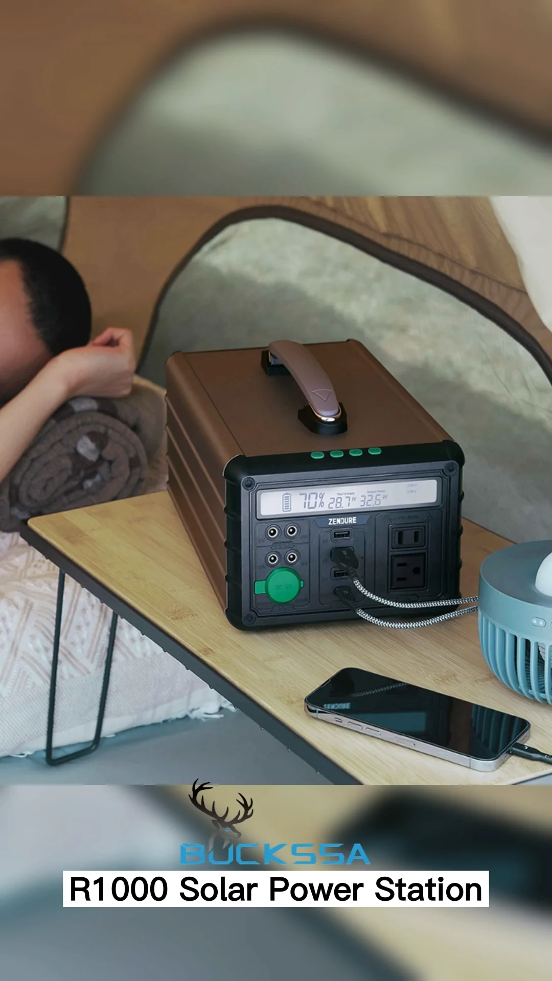 R1000/1000w/1016wh Solar Panel Inverter Portable Battery Box Variable