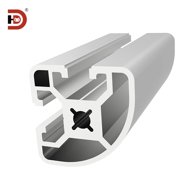 product industrial extruded aluminum alloy profile 4040r corner aluminum alloy square tube provides drilling and cutting services-5