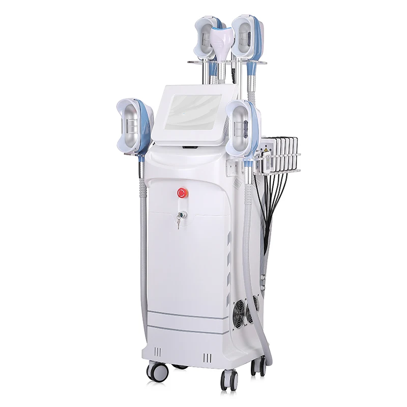Multifunctional 5 Silicon Handles 4d 360 Cryolipolysis Slimming Cellulite Reduction Machine