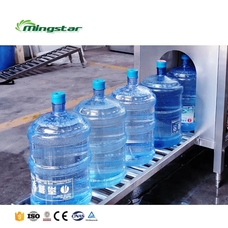 3 in 1 Automatic 5 Gallon 20liter Bottled Agua Water Bucket Washing Filling Capping Machine