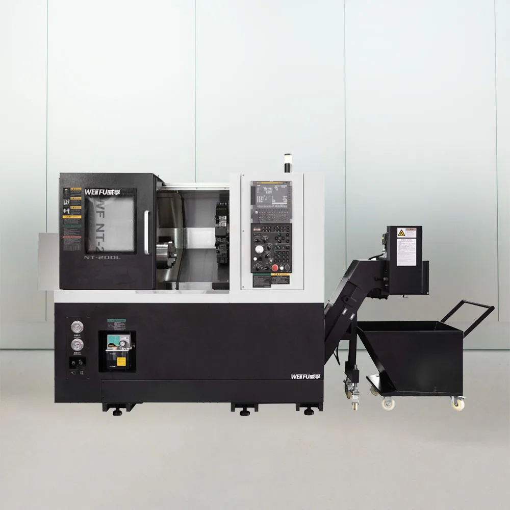 Non-standard WF-NT200L Single Spindle CNC Lathe Slant Bed Design Siemens System Automatic Turning Machine Including Pump