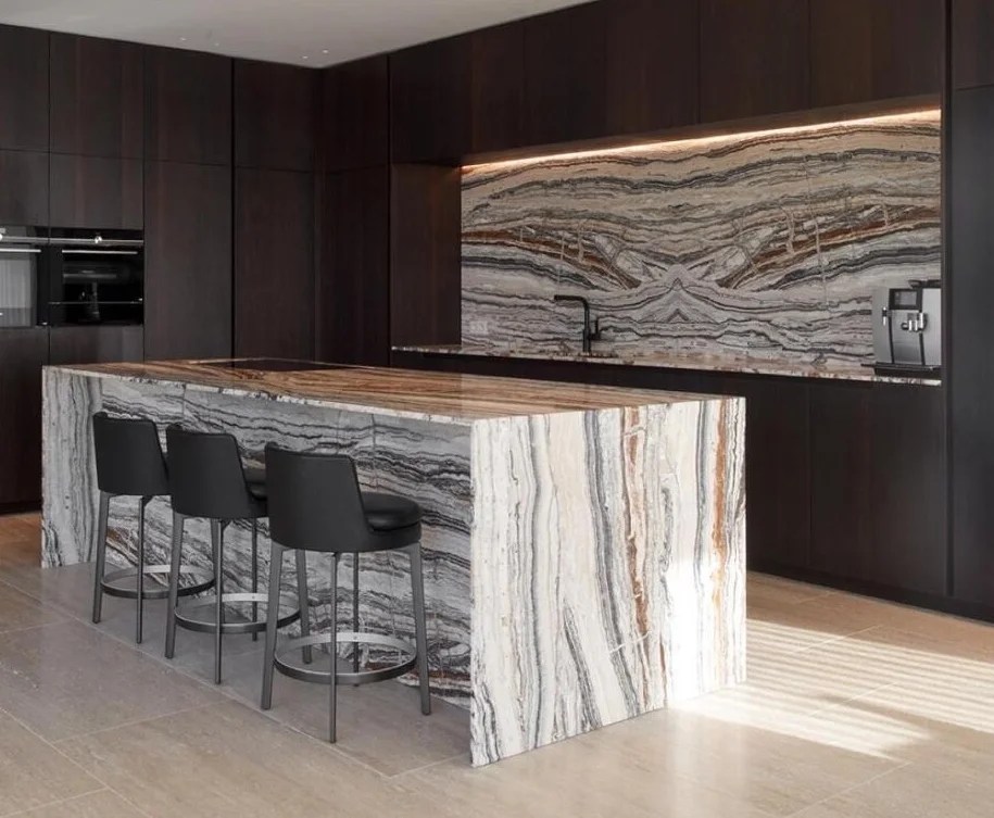 product tiramisu jade travertine marble kitchen island countertop polished surface for interior living room reception vanity tops table-7