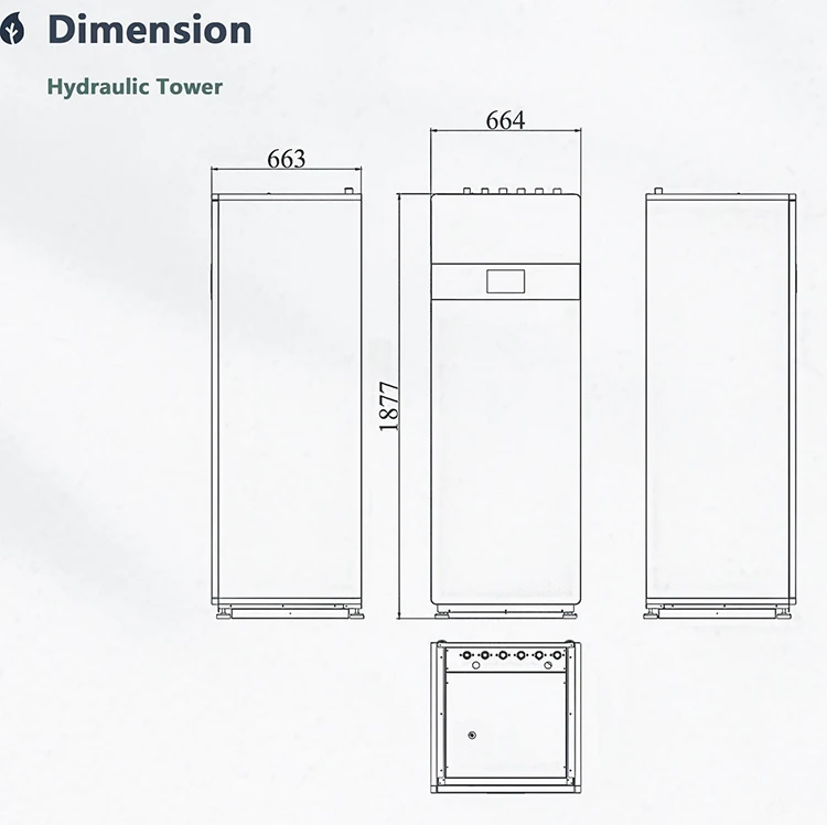 One Boiler, R134a, Electric, Air Source Heat Pump - detail 12